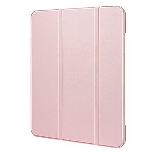 Θήκη Tri-Fold Flip Cover για Galaxy Tab A7 (2020) 10.4" TPU με ειδική θέση για πενάκι και ενισχυμένες γωνίες σε χρώμα ροζ χρυσό - Image 2