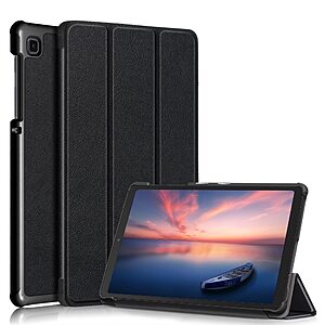 Θήκη Tri-Fold Flip Cover για Galaxy Tab A7 Lite 8.7" TPU με ενισχυμένες γωνίες σε χρώμα μαύρο