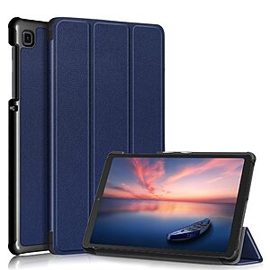 Θήκη Tri-Fold Flip Cover για Galaxy Tab A7 Lite 8.7" TPU με ενισχυμένες γωνίες σε χρώμα μπλε σκούρο