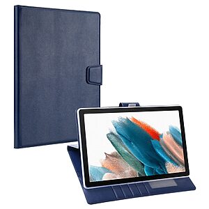 Θήκη Tablet Flip Wallet δερματίνη με υποδοχές καρτών και ειδική θέση για πενάκι για Galaxy Tab A8 10.5" σε χρώμα μπλε