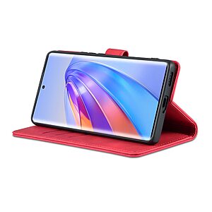 υποδοχές καρτών και μαγνητικό κούμπωμα κόκκινο