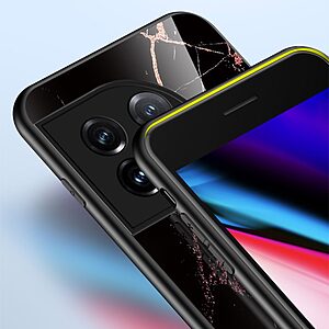 Θήκη OnePlus 11 5G OEM σχέδιο Marble με Πλάτη Tempered Glass TPU σμαραγδί - Image 5