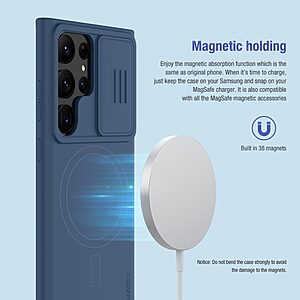 Θήκη Samsung Galaxy S23 Ultra NiLLkin Camshield Flex Series με προστασία για την κάμερα από σκλήρό Premium TPU πράσινο - Image 5