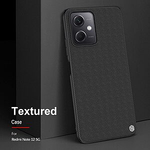 Θήκη Xiaomi Redmi Note 12 5G / Poco X5 5G NiLLkin Textured Hard Case Series Πλάτη από ενισχυμένο πλαστικό και TPU μαύρο - Image 4