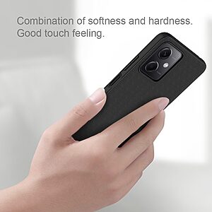 Θήκη Xiaomi Redmi Note 12 5G / Poco X5 5G NiLLkin Textured Hard Case Series Πλάτη από ενισχυμένο πλαστικό και TPU μαύρο - Image 5
