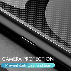 Θήκη Xiaomi Redmi Note 12 5G / Poco X5 5G OEM σχέδιο carbon με πλάτη από Tempered Glass και εσωτερικό TPU μαύρο - Image 4