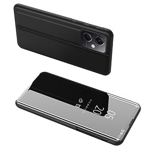 Θήκη Xiaomi Poco X5 Pro 5G OEM Mirror Surface View Stand Case Cover Flip Window μαύρο