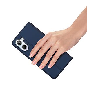 Θήκη Realme 10 Dux Ducis Skin Pro Series με βάση στήριξης, υποδοχή καρτών και μαγνητικό κούμπωμα Flip Wallet από συνθετικό δέρμα και TPU μπλε - Image 5