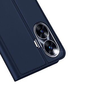Θήκη Realme C55 Dux Ducis Skin Pro Series με βάση στήριξης, υποδοχή καρτών και μαγνητικό κούμπωμα Flip Wallet από συνθετικό δέρμα και TPU μπλε - Image 4