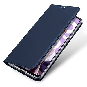 Θήκη Realme C55 Dux Ducis Skin Pro Series με βάση στήριξης, υποδοχή καρτών και μαγνητικό κούμπωμα Flip Wallet από συνθετικό δέρμα και TPU μπλε - Image 5
