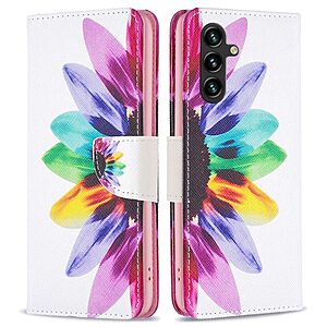 Θήκη Samsung Galaxy A14 4G / 5G OEM Colorful Petals με βάση στήριξης