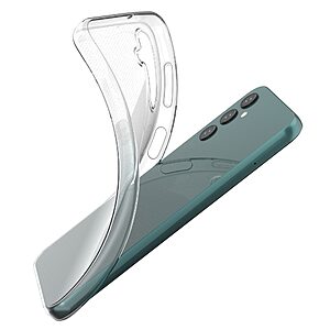 Θήκη Samsung Galaxy A14 4G / 5G OEM Silicone Sockproof V6 Anti-Slip Transparent Πλάτη TPU - Image 3