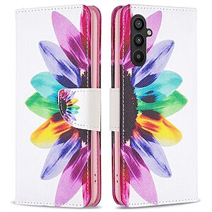 Θήκη Samsung Galaxy A34 5G OEM Colorful Petals με βάση στήριξης