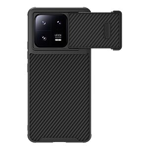 Θήκη Xiaomi 13 Pro 5G NiLLkin Camshield Carbon Fiber Series Πλάτη με προστασία για την κάμερα από σκλήρό Premium TPU μαύρο