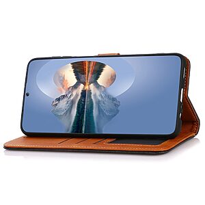 Θήκη Xiaomi Redmi Note 12 4G KHAZNEH Leather Wallet Golden Clasp με βάση στήριξης, υποδοχές καρτών και μαγνητικό κούμπωμα μαύρο - Image 3