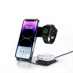 VEGER Y9 Ασύρματη βάση πολυφόρτισης 3 σε 1 (Qi Pad) για συσκευές Apple και άλλες