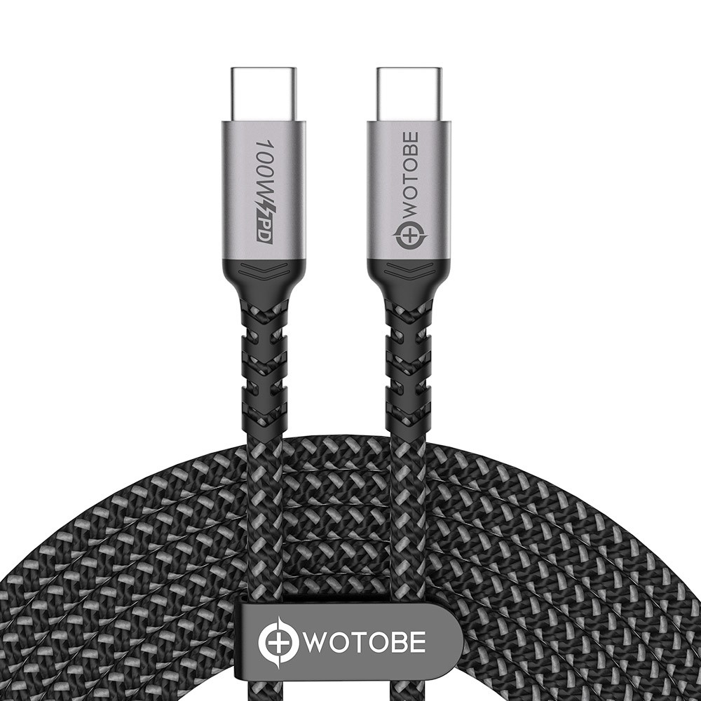 Καλώδιο Φόρτισης 100W Type C WOTOBE 2μ για MacBook - 5A Φόρτιση και Ταχεία Μετάδοση Δεδομένων - Μαύρο Καλώδιο Φόρτισης 100W Type C WOTOBE 2μ για MacBook - 5A Φόρτιση και Ταχεία Μετάδοση Δεδομένων - Μαύρο