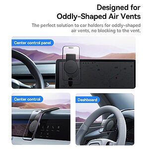 Μαγνητική Βάση Αυτοκινήτου BASEUS CW-HW1 με Ταινία 3M Συμβατή σε Όλα τα Αυτοκίνητα - Μαύρο - Image 4