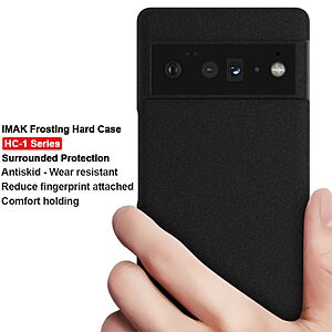 Θήκη Google Pixel 6 Pro 5G IMAK HC-1 Series Soft Ultra Slim TPU πλάτη μαύρο - Image 3