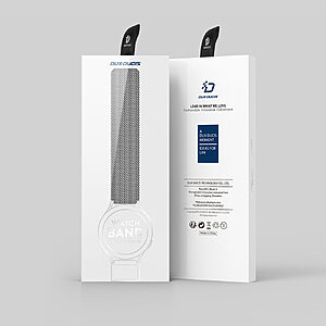 Μπρασελέ μαγνητικό Dux Ducis Wristband για Samsung Galaxy / Huawei / Honor Watch 20mm (Milanese Version) ασημί - Image 4