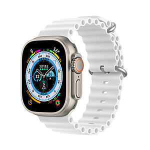 Λουράκι Dux Ducis OceanWave Strap για Apple Watch 2/3/4/5/6/7/8 (41mm/ 40mm /38mm) λευκό