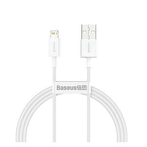 Καλώδιο Baseus Superior Series USB-Α σε lightning fast charging 2.4A  0.25m (CALYS-02) λευκό