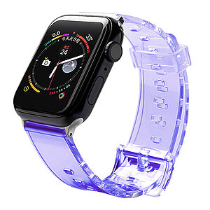 Λουράκι σιλικόνης silicone strap για Apple Watch 2/3/4/5/6/7/8 (38mm/40mm) μωβ