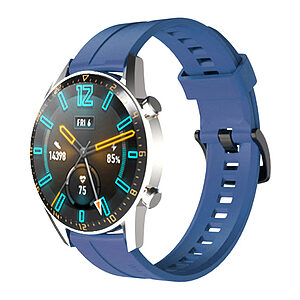 Λουράκι σιλικόνης silicone strap για Huawei Watch GT / GT2 / GT2 Pro μπλε