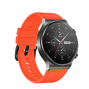 Λουράκι σιλικόνης silicone strap για Huawei Watch GT / GT2 / GT2 Pro πορτοκαλί