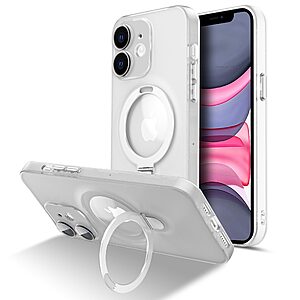Θήκη iPhone 11 Mad Mask Transparent Magnetic Ring Kickstand v5.2 / Μαγνητικό δαχτυλίδι / Βάση στήριξης TPU