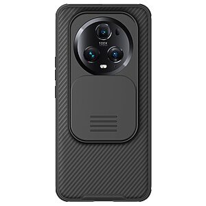 Θήκη Honor Magic5 Pro NiLLkin Camshield Series Πλάτη με προστασία για την κάμερα από σκλήρό Premium TPU μαύρο
