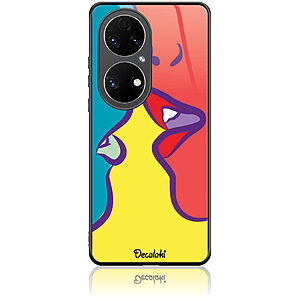 Θήκη για Huawei P50 Pro Pop Art Kiss - Tempered Glass