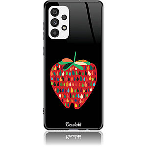Θήκη για Samsung Galaxy A73 5G Unbite Strawberry Passion - Tempered Glass