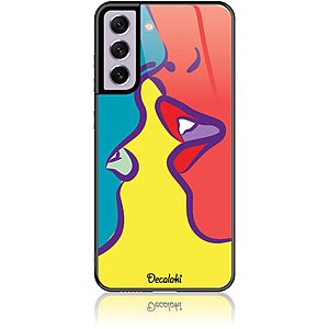 Θήκη για Samsung Galaxy S21 FE 5G Pop Art Kiss - Tempered Glass
