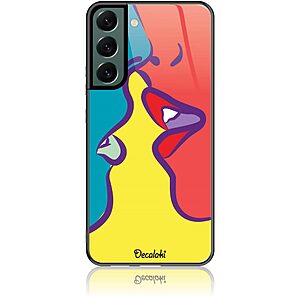 Θήκη για Samsung Galaxy S22 Plus 5G Pop Art Kiss - Tempered Glass