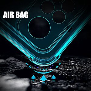 Θήκη Xiaomi Redmi Note 12 Pro 4G / Redmi Note 11 Pro RZANTS Armor Series πλάτη Acrylic Transparent v2 με ενισχυμένες γωνίες από σκλήρό Premium TPU μπλε - Image 2