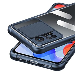 Θήκη Xiaomi Redmi Note 12 Pro 4G / Redmi Note 11 Pro RZANTS Armor Series πλάτη Acrylic Transparent v2 με ενισχυμένες γωνίες από σκλήρό Premium TPU μπλε - Image 5