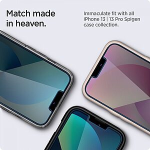 Spigen® Tempered Glas.tR "EZ FIT" Γυαλί Προστασίας οθόνης [x2.Σετ] για iPhone 13 Pro Max - Privacy [Προστασία Ιδιωτικότητας] - Image 6