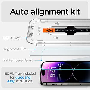 Spigen® Tempered Glas.tR "EZ FIT" Γυαλί Προστασίας οθόνης [x2.Σετ] για iPhone 14 Pro Max - Image 10