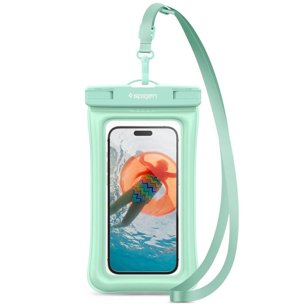 Spigen® A610 Universal - Έξυπνη Αδιάβροχη Θήκη | Πιστοποίηση IPX8 | Αντοχή έως 30m | Επιπλέει για ασφάλεια | Συμβατή έως 6.9" - Mint Spigen® A610 Universal - Έξυπνη Αδιάβροχη Θήκη | Πιστοποίηση IPX8 | Αντοχή έως 30m | Επιπλέει για ασφάλεια | Συμβατή έως 6.9" - Mint