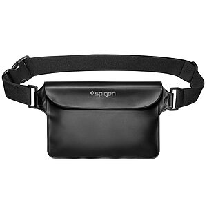 Spigen® A620 Universal - Έξυπνο Αδιάβροχο Τσαντάκι Μέσης [x2.Σετ] | Πιστοποίηση IPX8 | Αντοχή έως 30m | Τριπλό Στεγανό Κλείσιμο | Διαστάσεις 22x15cm - Black - Image 3