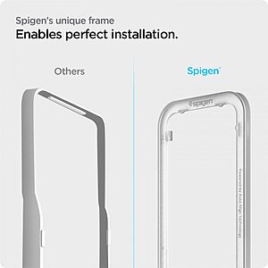 Spigen® ALM Tempered Glass FC Γυαλί Προστασίας οθόνης Full Face [x2.Σετ] για iPhone 13 / 13 Pro / 14 - Black - Image 6