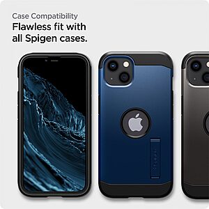 Spigen® ALM Tempered Glass FC Γυαλί Προστασίας οθόνης Full Face [x2.Σετ] για iPhone 13 / 13 Pro / 14 - Black - Image 8
