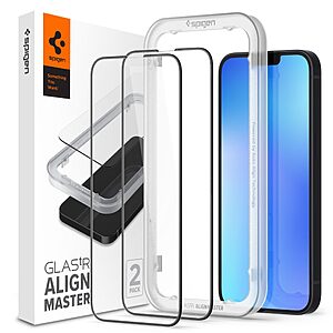 Spigen® ALM Tempered Glass FC Γυαλί Προστασίας οθόνης Full Face [x2.Σετ] για iPhone 13 Pro Max / 14 Plus - Black