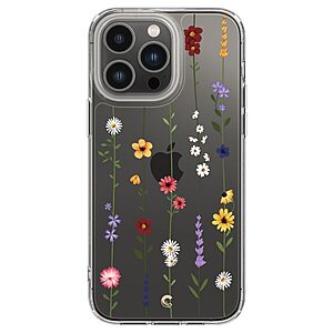 spigen cyrill cecile iphone 14 pro silicone case flower garden protection 1