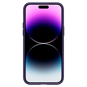 Spigen® Liquid Air για iPhone 14 Pro Max: Λεπτή Θήκη Σιλικόνης με αντικραδασμικές γωνίες, και Ανθεκτικό Premium TPU - Deep Purple - Image 3