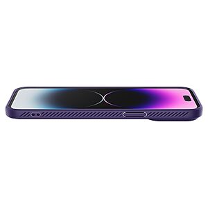 Spigen® Liquid Air για iPhone 14 Pro Max: Λεπτή Θήκη Σιλικόνης με αντικραδασμικές γωνίες, και Ανθεκτικό Premium TPU - Deep Purple - Image 10