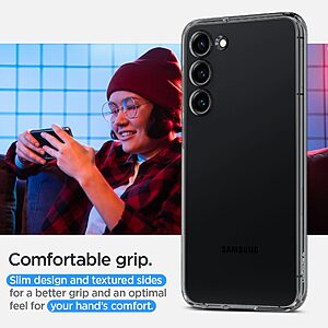 Spigen® Liquid Crystal για Samsung Galaxy S23: Λεπτή Θήκη Σιλικόνης από Ανθεκτικό TPU, με Αντικραδασμικές Ζώνες - Space Crystal - Image 5