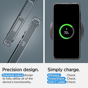 Spigen® Liquid Crystal για Samsung Galaxy S23: Λεπτή Θήκη Σιλικόνης από Ανθεκτικό TPU, με Αντικραδασμικές Ζώνες - Space Crystal - Image 6