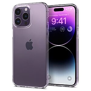 Spigen® Liquid Crystal για iPhone 14 Pro Max: Λεπτή Θήκη Σιλικόνης από Ανθεκτικό TPU